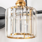 Luci da bagno in cristallo dimmerabili lineari moderne e glamour da 3/4 luci sopra lo specchio