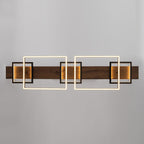 Lampadario lineare in legno a LED integrato da 3/5 luci per isola da cucina