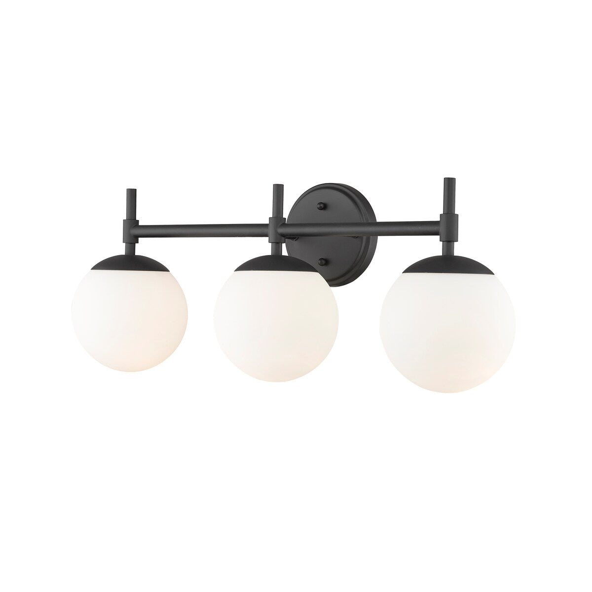 Lampada da bagno a 3 luci 929 Lighting in più finiture con paralumi in vetro opalino