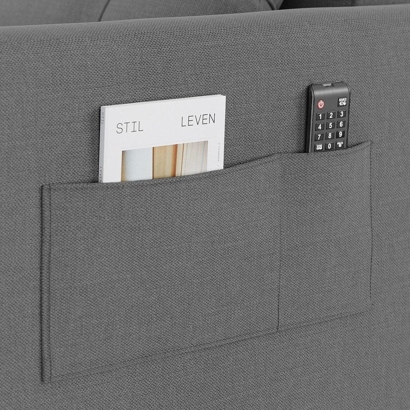 Divano letto regolabile 3 in 1, divano con poltrona estraibile, letto pieghevole convertibile per soggiorno