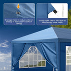 Gazebo pieghevole in tessuto Oxford da 30x10 piedi con 8 sacchi di sabbia e 8 pareti laterali con baldacchino per rimorchiatore - 30x10x8,8 piedi (larghezza x altezza x profondità)