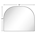 Specchio ad arco grande Dezerae TEHOME per camino, 40'' L x 32'' A