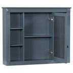 Mobile bagno moderno da 36'' con lavabo superiore e mobiletto a specchio, 2 ante e 2 cassetti