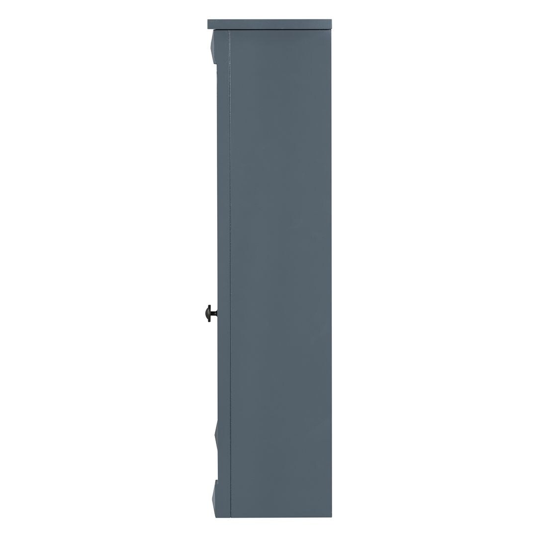 Mobile bagno moderno da 36'' con lavabo superiore e mobiletto a specchio, 2 ante e 2 cassetti