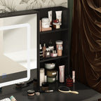 Mobiletto da trucco da 39,4'' con sgabello e specchio