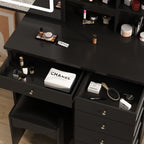 Set da toeletta per il trucco largo 39,4'' con sgabello e specchio