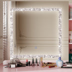 Set da toeletta per il trucco largo 39,4'' con sgabello e specchio