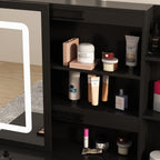 Set da toeletta per il trucco largo 39,4'' con sgabello e specchio