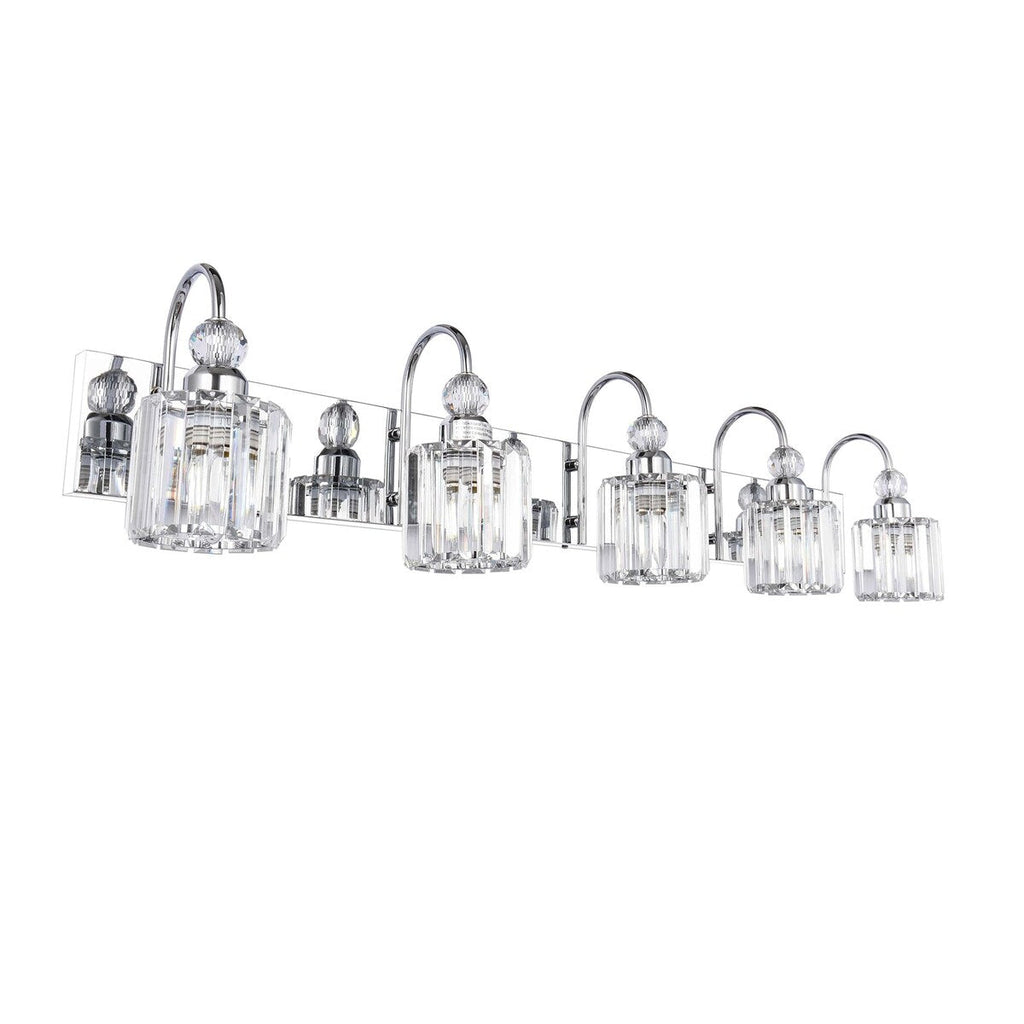 Lampada da parete per bagno moderna in cristallo con specchio cromato/nero/oro, luci da bagno, luci da toeletta