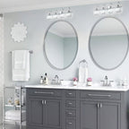 Lampada da parete per bagno moderna in cristallo con specchio cromato/nero/oro, luci da bagno, luci da toeletta