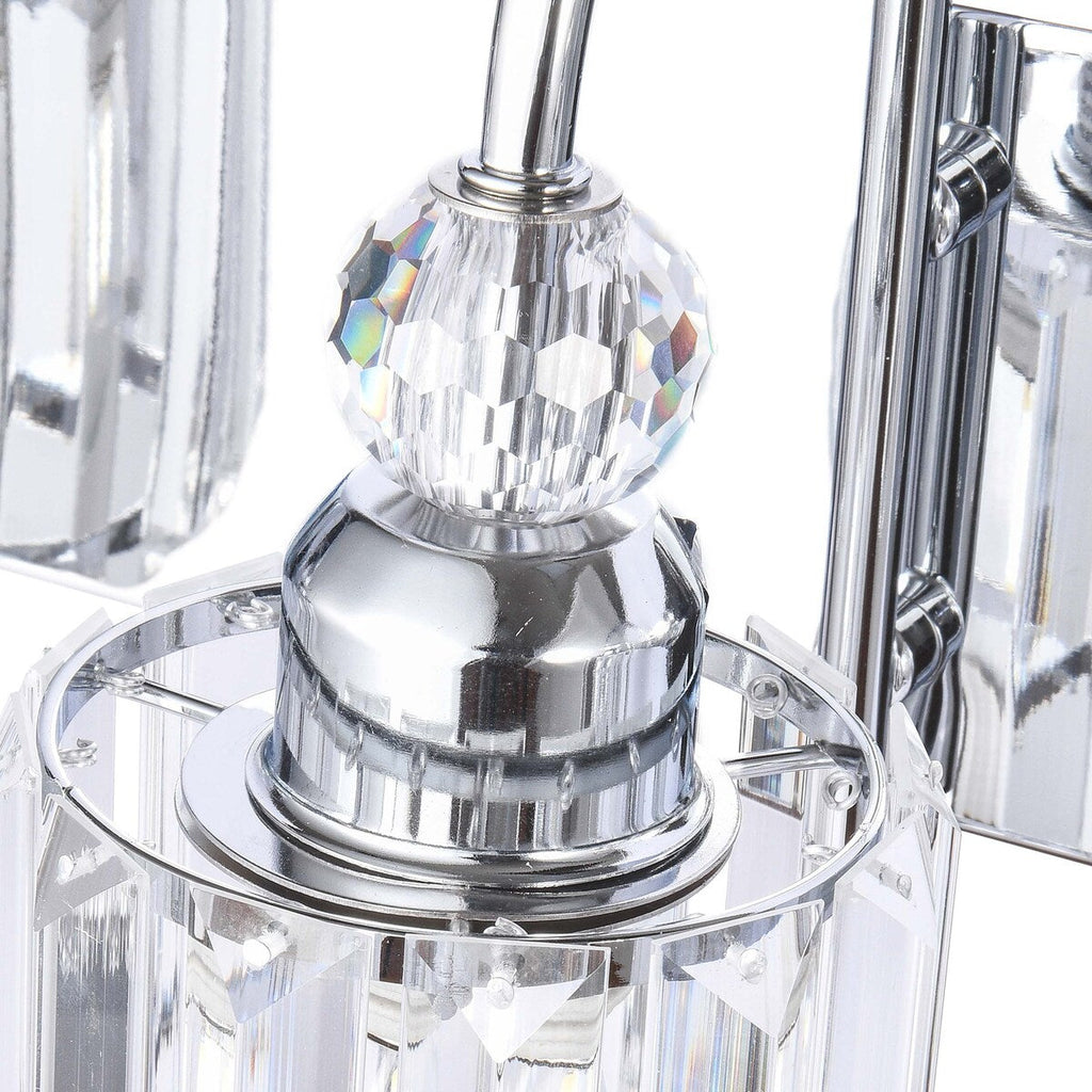 Lampada da parete per bagno moderna in cristallo con specchio cromato/nero/oro, luci da bagno, luci da toeletta