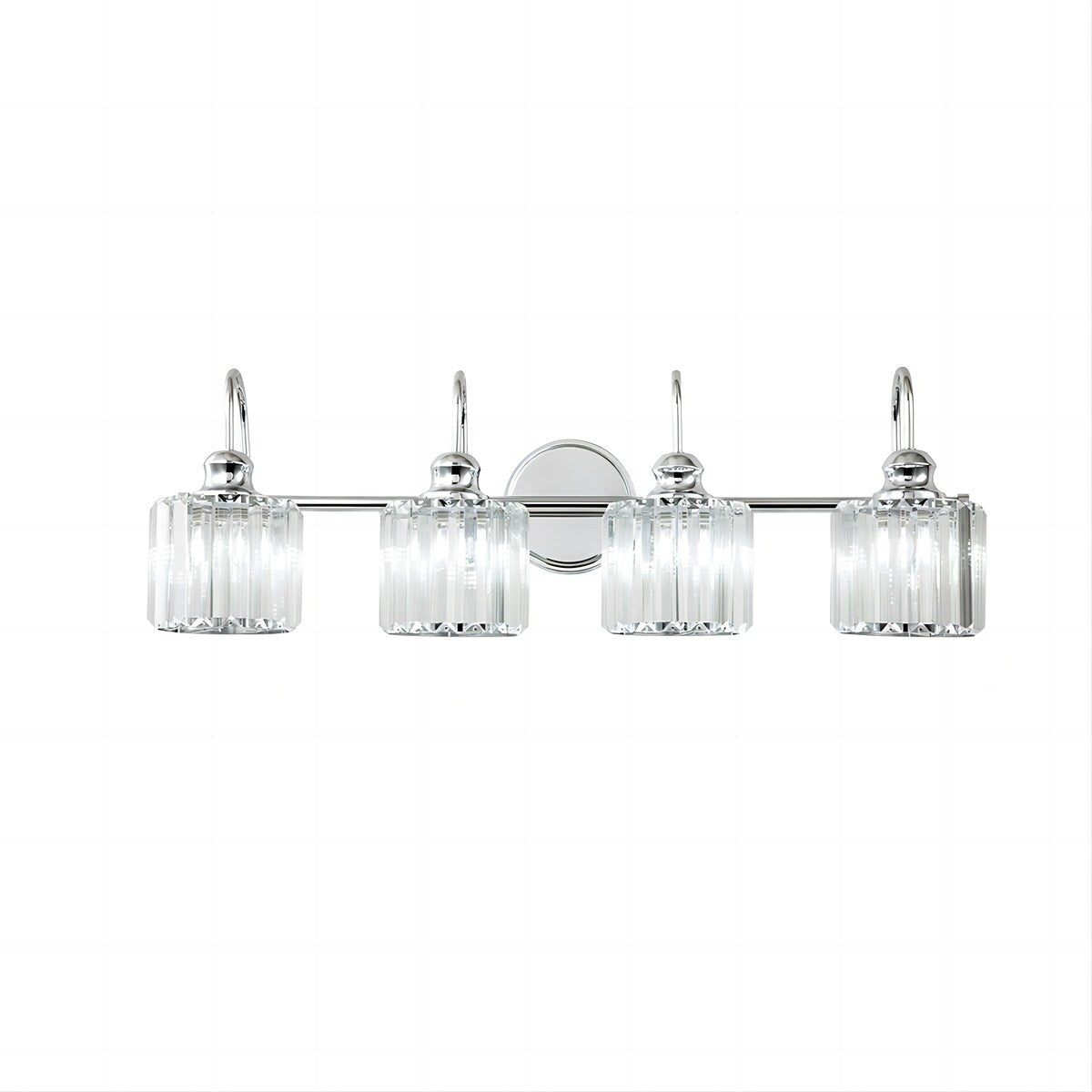 Lampada da parete per bagno moderna in cristallo con specchio cromato/nero/oro, luci da bagno, luci da toeletta