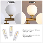 Lampadario lineare moderno di metà secolo da 40 pollici, lampada a sospensione Sputnik in ottone dorato a 16 luci con globo in vetro smerigliato per sala da pranzo