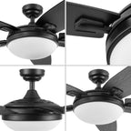 Ventilatore da soffitto Honeywell Carmel da 48 pollici con luce integrata e telecomando