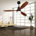 Ventilatore da soffitto a LED integrato da 48 e 52 pollici con luce e telecomando, motore CC reversibile