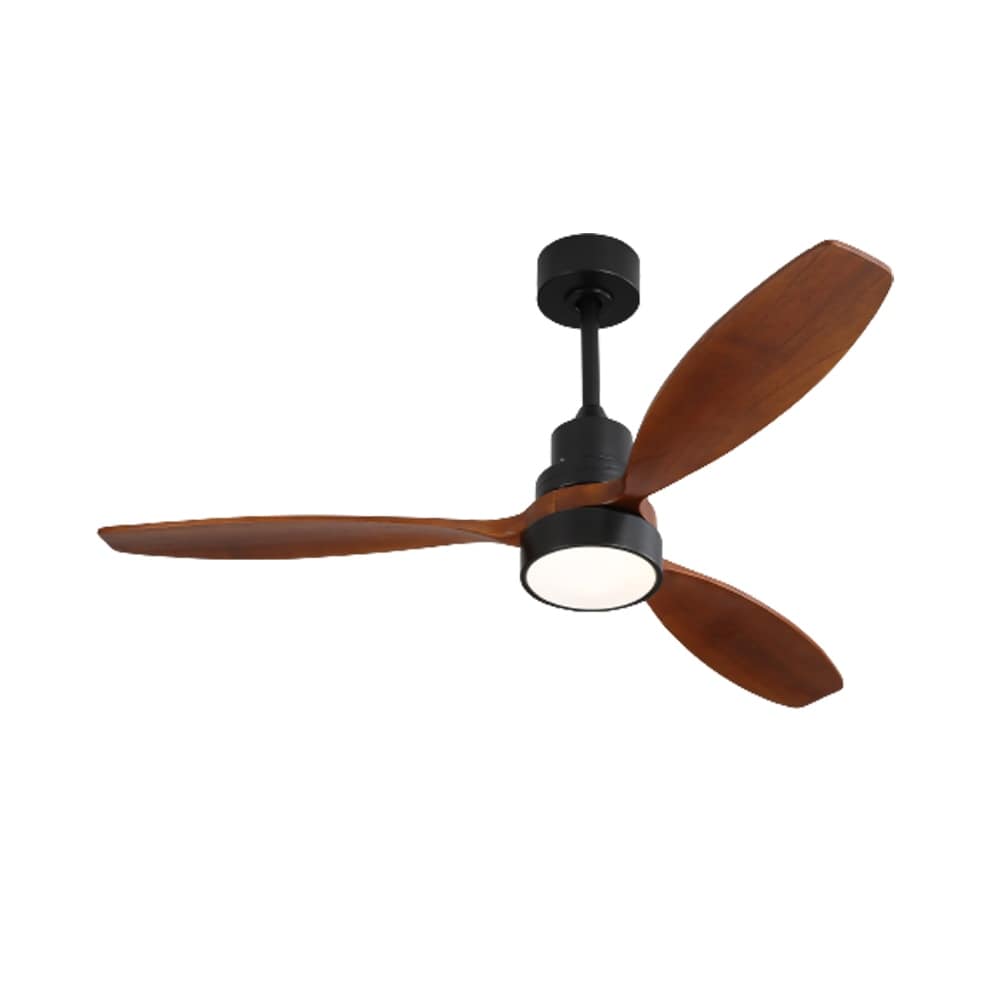 Ventilatore da soffitto a LED integrato da 48 e 52 pollici con luce e telecomando, motore CC reversibile
