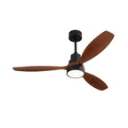 Ventilatore da soffitto a LED integrato da 48 e 52 pollici con luce e telecomando, motore CC reversibile