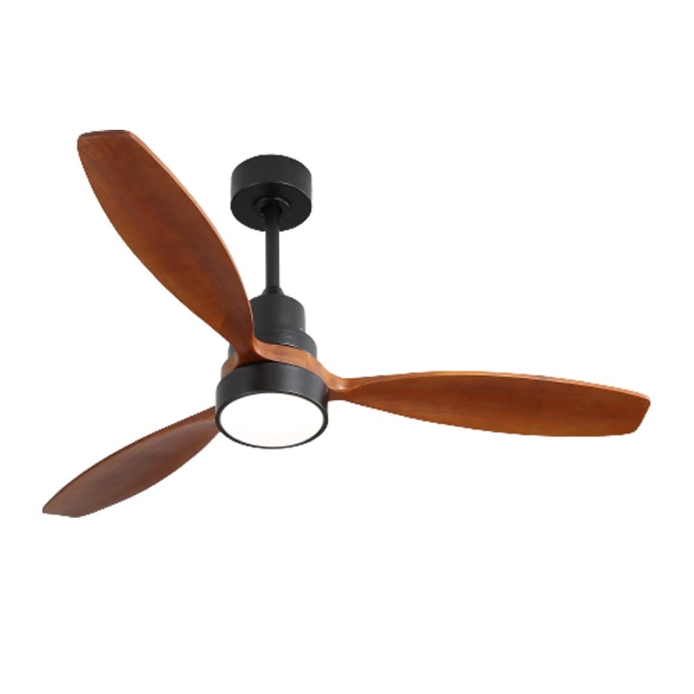 Ventilatore da soffitto a LED integrato da 48 e 52 pollici con luce e telecomando, motore CC reversibile