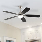 Ventilatore da soffitto a LED integrato da 48 e 52 pollici con luce e telecomando, motore CC reversibile