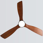 Ventilatore da soffitto a LED integrato da 48 e 52 pollici con luce e telecomando, motore CC reversibile