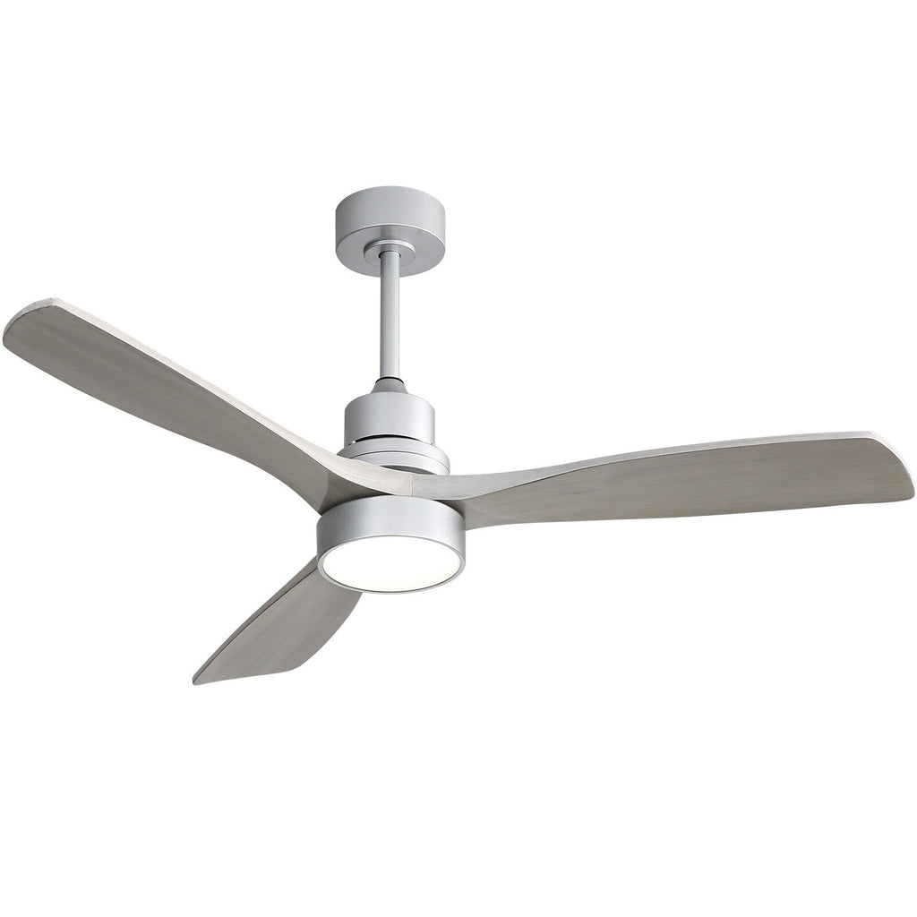 Ventilatore da soffitto a LED integrato da 48 e 52 pollici con luce e telecomando, motore CC reversibile