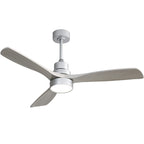 Ventilatore da soffitto a LED integrato da 48 e 52 pollici con luce e telecomando, motore CC reversibile