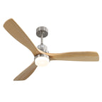 Ventilatore da soffitto a LED integrato da 48 e 52 pollici con luce e telecomando, motore CC reversibile