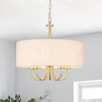 Lampada da soffitto moderna a 5 luci con montaggio a semi-incasso per sala da pranzo, camera da letto, soggiorno - N/D