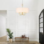 Lampada da soffitto moderna a 5 luci con montaggio a semi-incasso per sala da pranzo, camera da letto, soggiorno - N/D