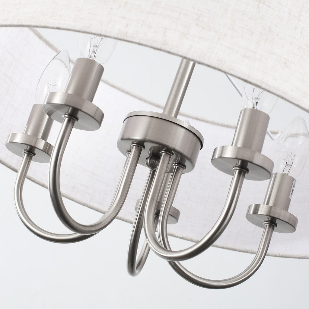 Lampada da soffitto moderna a 5 luci con montaggio a semi-incasso per sala da pranzo, camera da letto, soggiorno - N/D
