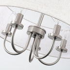 Lampada da soffitto moderna a 5 luci con montaggio a semi-incasso per sala da pranzo, camera da letto, soggiorno - N/D