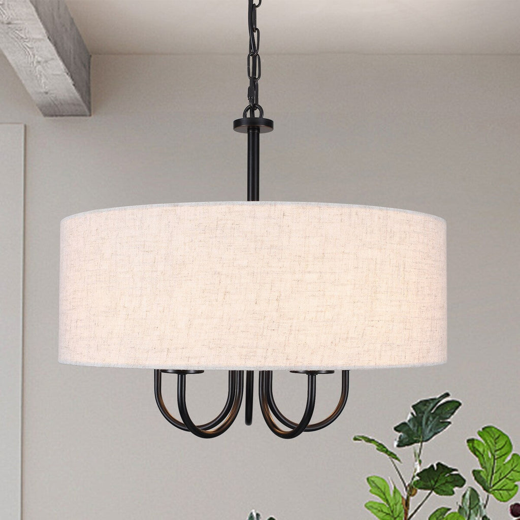 Lampada da soffitto moderna a 5 luci con montaggio a semi-incasso per sala da pranzo, camera da letto, soggiorno - N/D