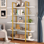Libreria a 5 ripiani, libreria in stile industriale vintage