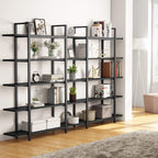 Libreria a 5 ripiani, libreria in stile industriale vintage