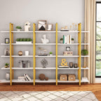 Libreria a 5 ripiani, libreria in stile industriale vintage