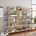 Libreria a 5 ripiani, libreria in stile industriale vintage