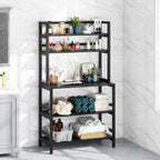 Scaffale da cucina a 5 ripiani, scaffale portaoggetti per forno a microonde, carrello da cucina industriale con portaoggetti