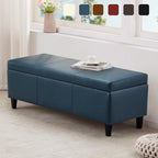 Pouf contenitore rettangolare imbottito 50,3 x 17,50 x 18 in similpelle