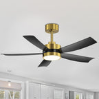 Ventilatore da soffitto a LED Breezary 65/52/42 a 5 pale con kit luci e telecomando