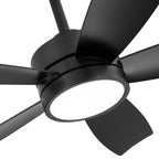 Ventilatore da soffitto a LED Breezary 65/52/42 a 5 pale con kit luci e telecomando