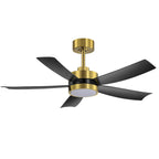 Ventilatore da soffitto a LED Breezary 65/52/42 a 5 pale con kit luci e telecomando