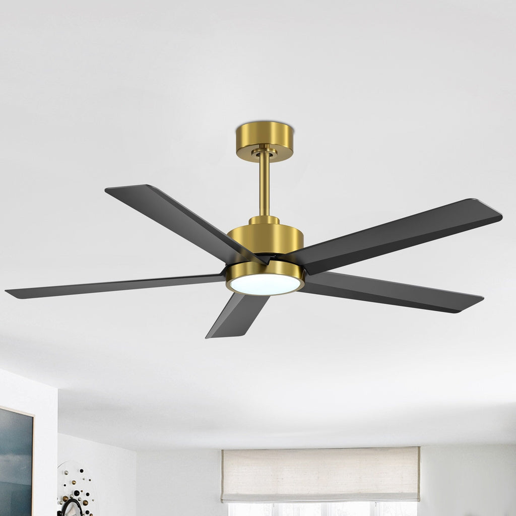 Ventilatore da soffitto a LED Breezary 65/52/42 a 5 pale con kit luci e telecomando
