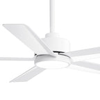 Ventilatore da soffitto a LED Breezary 65/52/42 a 5 pale con kit luci e telecomando