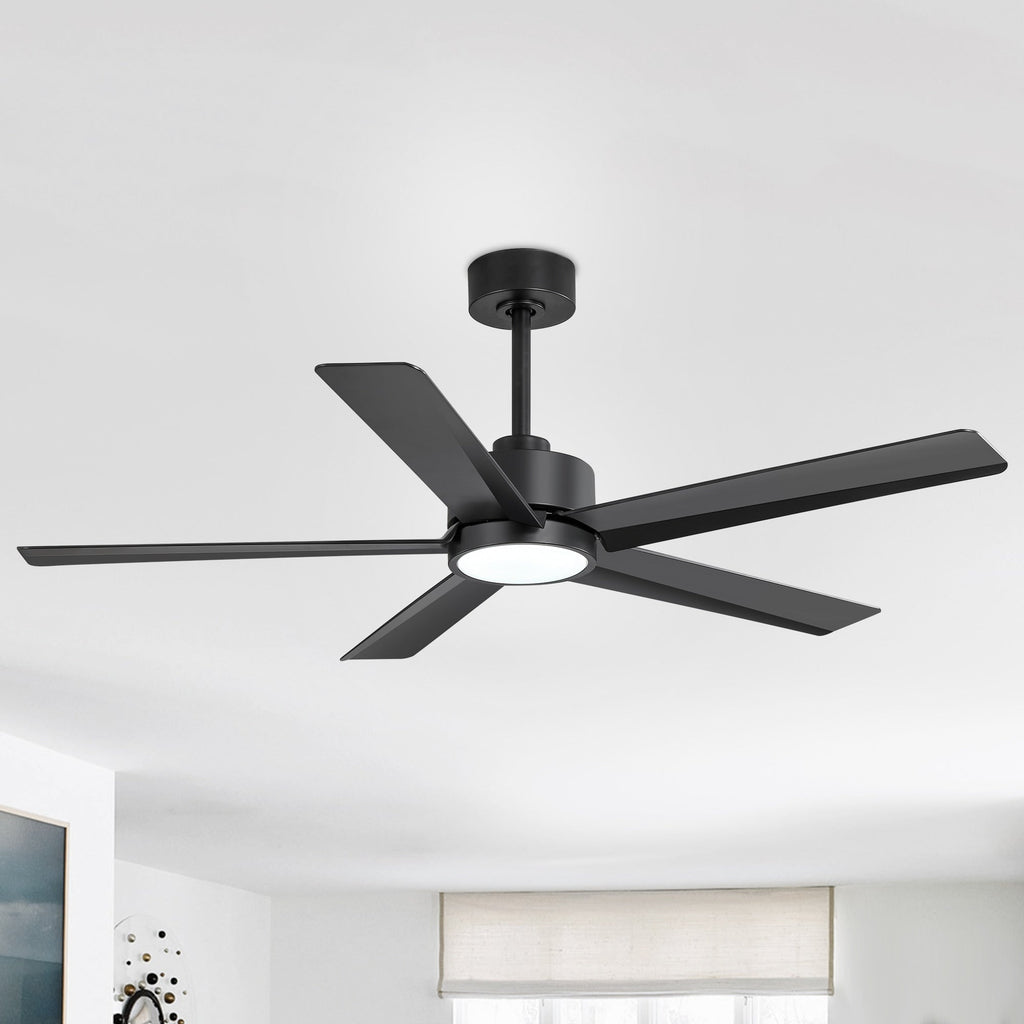 Ventilatore da soffitto a LED Breezary 65/52/42 a 5 pale con kit luci e telecomando