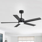 Ventilatore da soffitto a LED Breezary 65/52/42 a 5 pale con kit luci e telecomando
