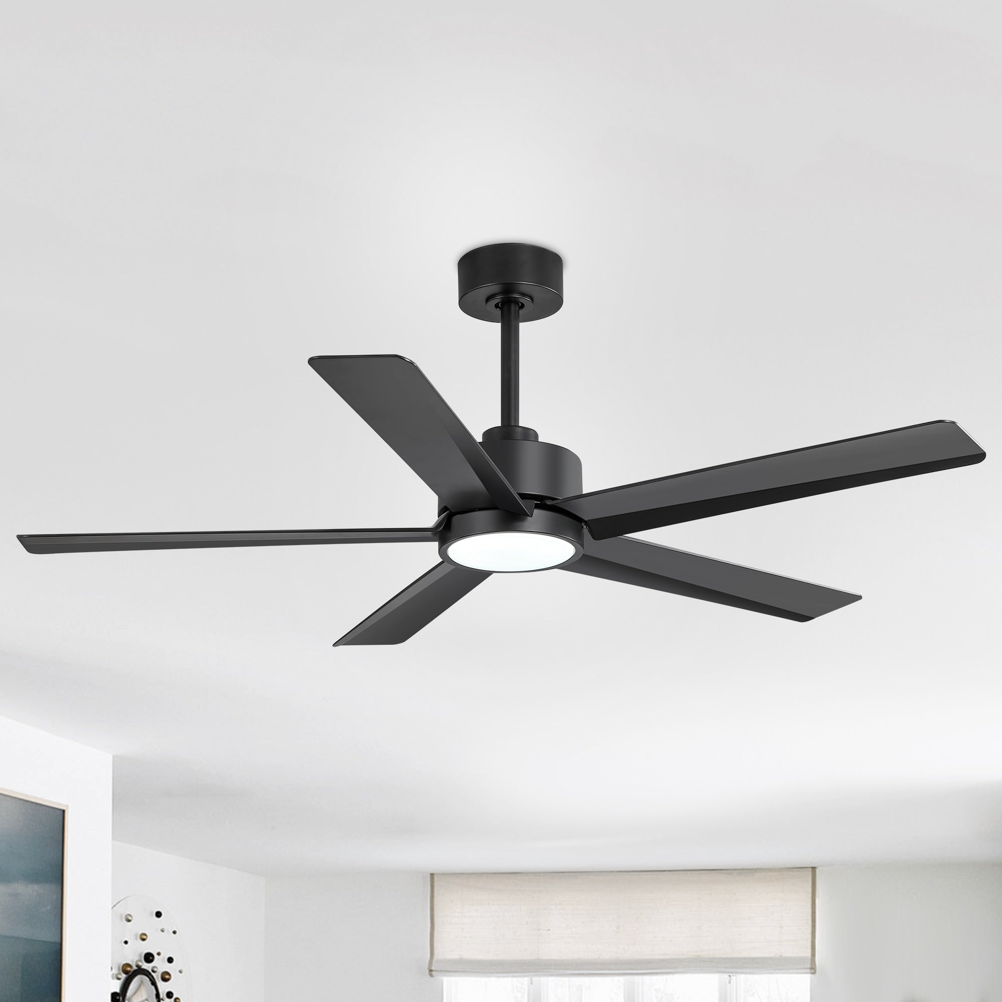 Ventilatore da soffitto a LED Breezary 65/52/42 a 5 pale con kit luci e telecomando