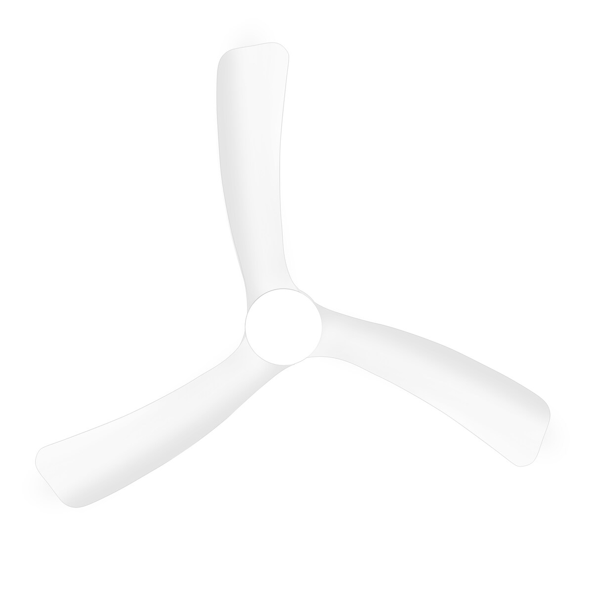 Ventilatore da soffitto a LED da 52 pollici nero/bianco con telecomando (3 pale)