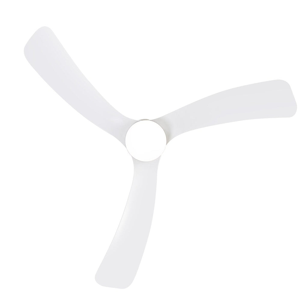 Ventilatore da soffitto a LED da 52 pollici nero/bianco con telecomando (3 pale)
