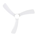 Ventilatore da soffitto a LED da 52 pollici nero/bianco con telecomando (3 pale)