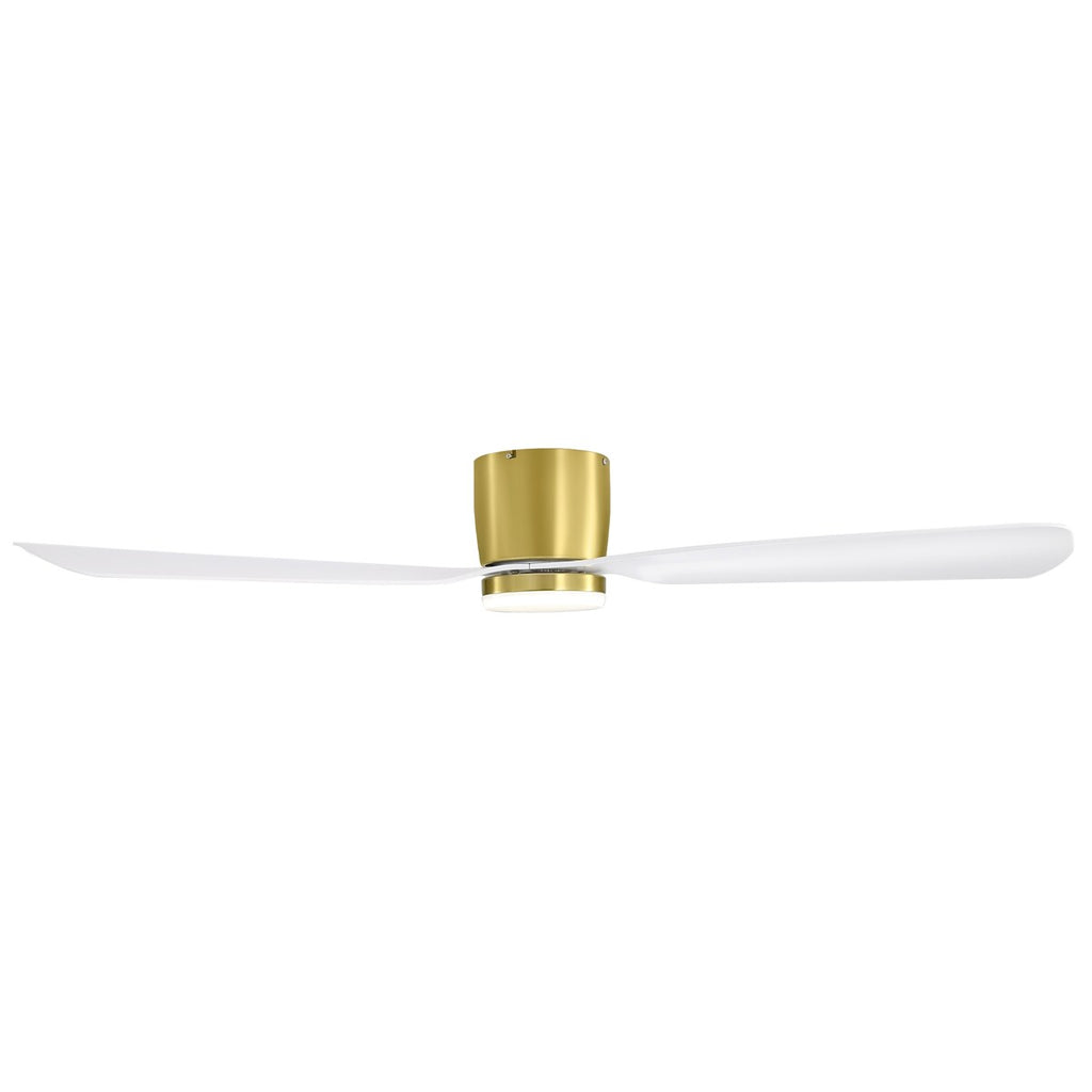 Ventilatore da soffitto a LED da 52 pollici nero/bianco con telecomando (3 pale)